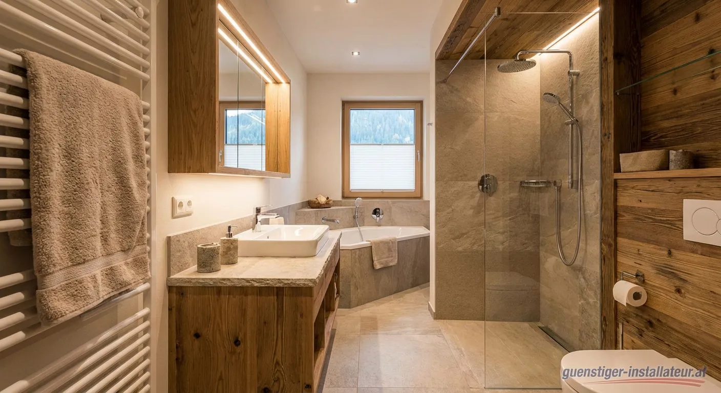 Techniker bei der Überprüfung von Bodamer Haustechnik Komponenten