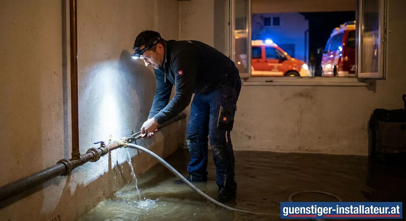 Installateur Notdienst bei einem Notfall in Wiener Neustadt