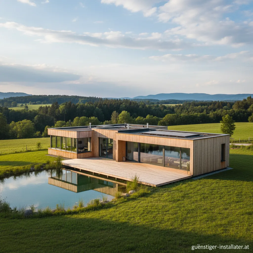 Modernes Modulhouse von Urlbauer in einer grünen Umgebung