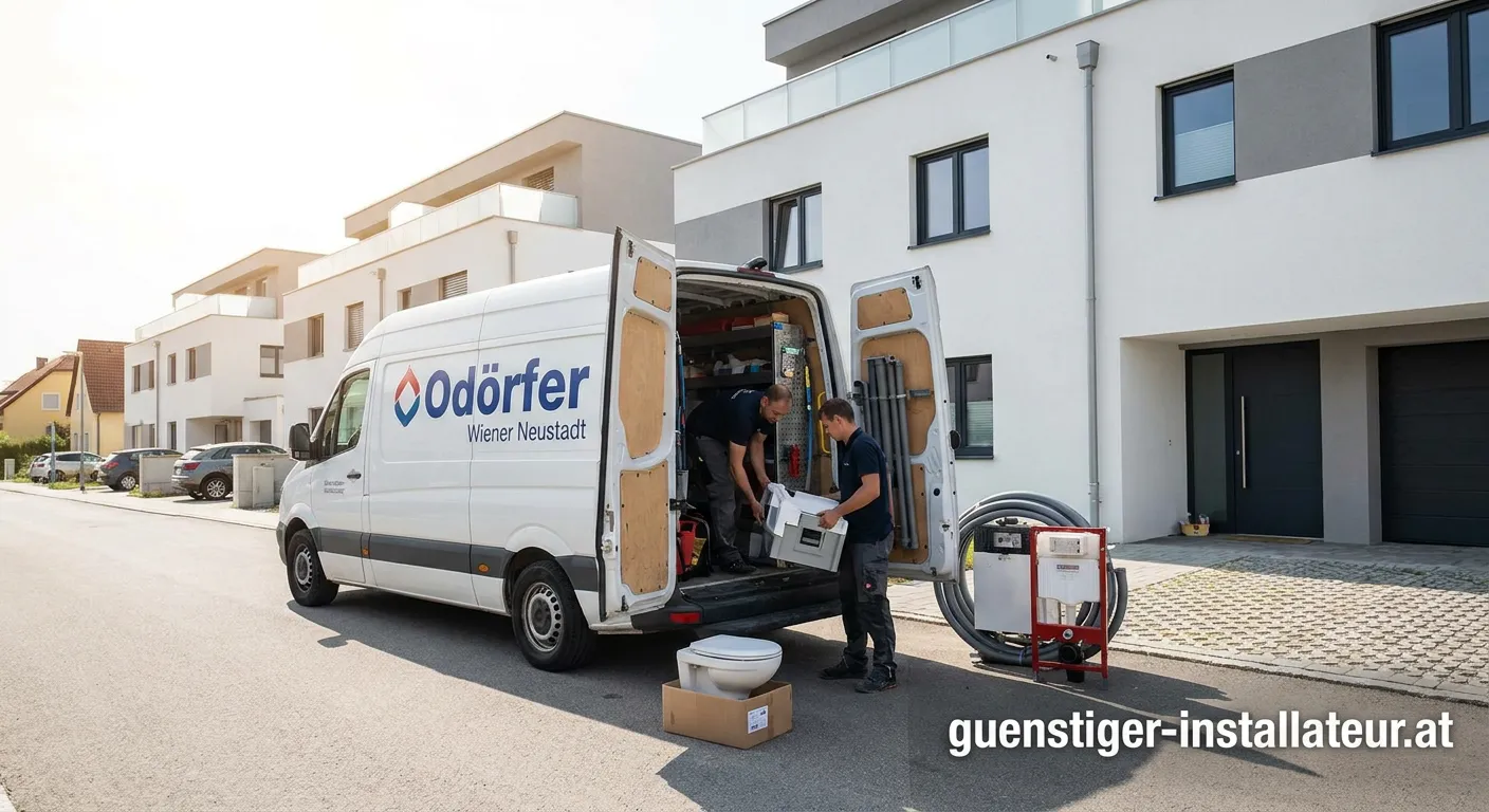 Odörfer Wiener Neustadt Installateur bei der Arbeit