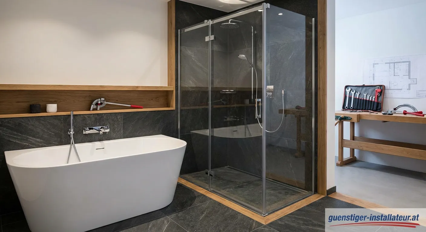 Osterholzer Haustechnik Sanitärinstallateur bei der Arbeit